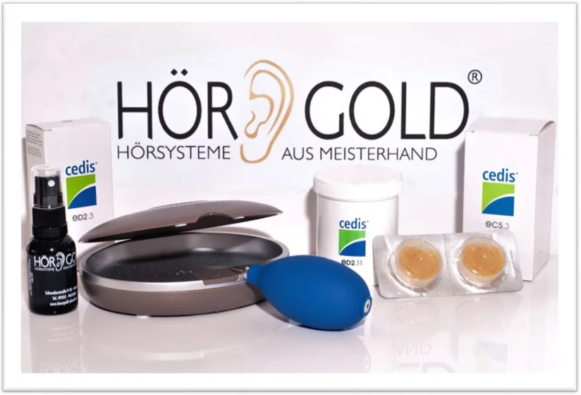 Produkte zur Reinigung und Pflege von Hörgeräten